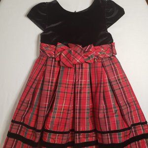 Sweet Heart Rose Black and Plaid Dress
